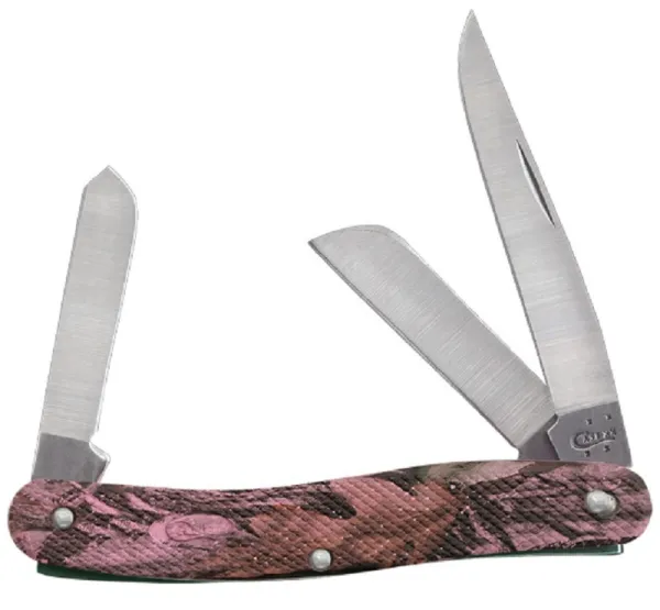 Case Pink Camo Case Caliber® - Lightweight Synthetic Medium Stockman (LT318 SS) Knives 18303