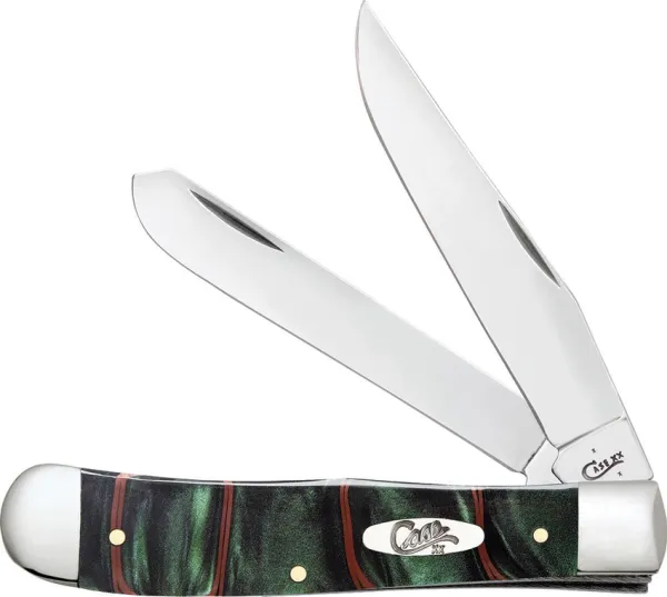 Case Jungle Green Camo Kirinite™ Smooth Trapper (10254 SS) Knives 18526