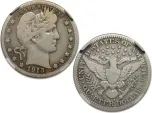 400 90% Silver Barber Quarters in Avg Circulated Condition ($100 Face Value)