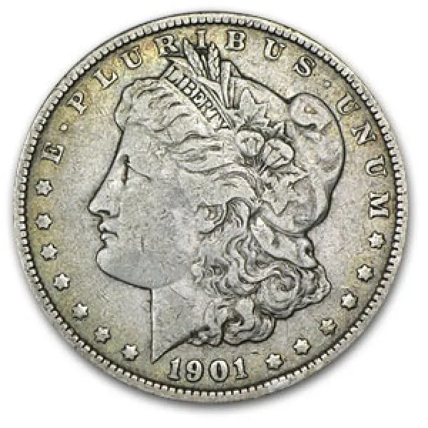 1901 Morgan Silver Dollar - Extra Fine 1901_MORGAN_SILVER_DOLLAR_EXTRA_FINE
