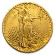 1907 St. Gaudens Gold Double Eagle Coin - Extra Fine