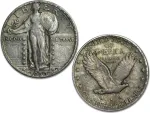 400 90% Silver Standing Liberty Quarters in Avg Circulated Condition ($100 Face Value)