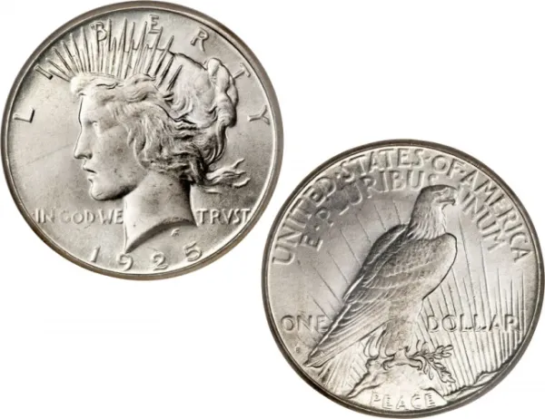 1925 Peace Silver Dollar Coin 1925_PEACE_SILVER_DOLLAR