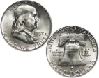 200 90% Silver Franklin Half Dollars in Avg Circulated Condition ($100 Face Value)