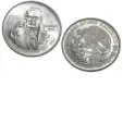 1977 Mexian Silver 100 Pesos Coin (.6429 oz Silver)