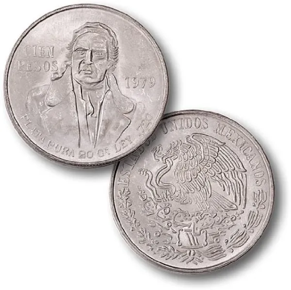 1979 Mexian Silver 100 Pesos Coin (.6429 oz Silver) 1979_MEXICAN_SILVER_100_PESOS
