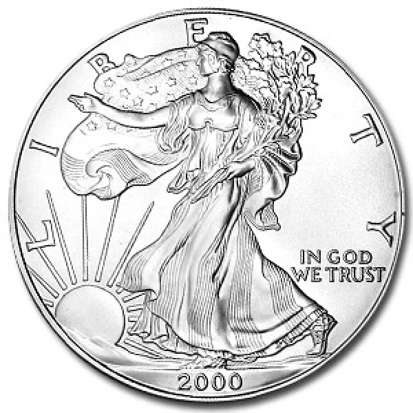 2000 1 oz Silver American Eagle Coin 2000_1_OZ_SILVER_AMERICAN_EAGLE_COIN