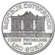 2008 1 Oz Silver Austrian Philharmonic Coin .9999 Fine
