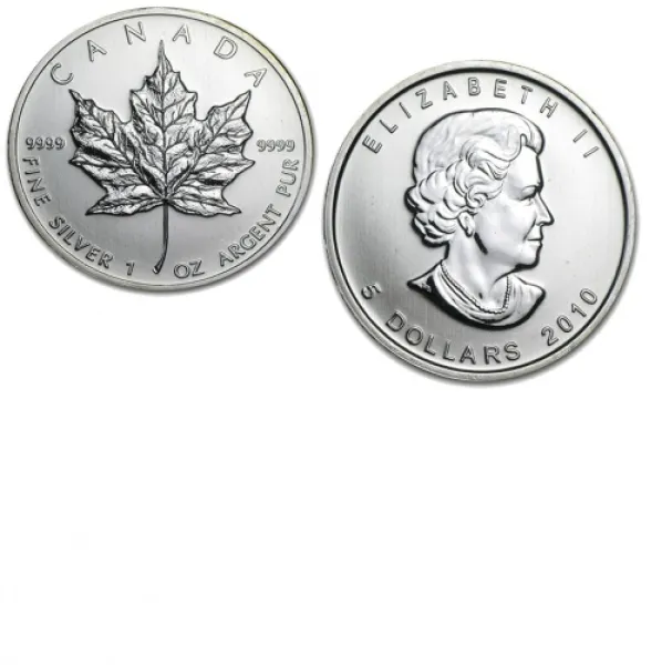 2010 Canadian Silver Maple Leaf Coin 1 oz 2010_Canadian_Silver_Maple_Leaf_Coin_1_oz
