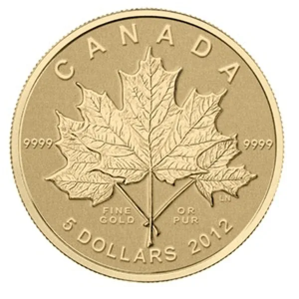 2012 1-10 oz Gold Canadian Maple Leaf Forever in Mint Box 2012_CANADIAN_GOLD_MAPLE_LEAF_0-1_OZ_IN_MINTBOX
