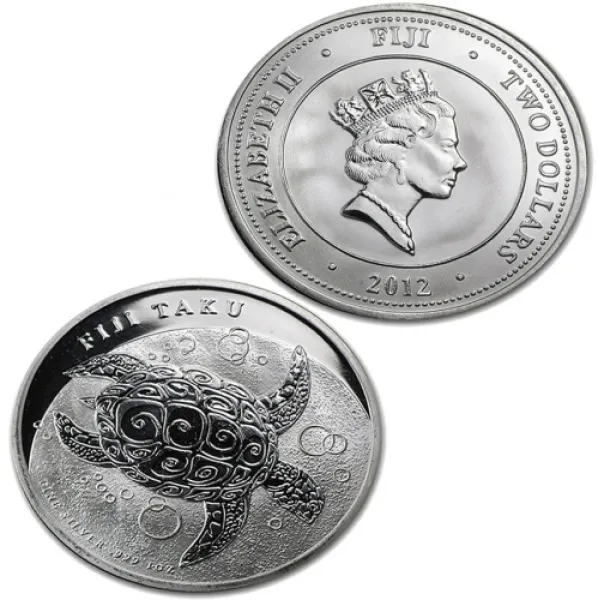 2012 New Zealand Silver Fiji Taku 1 oz Coin .999 Fine 2012_NEW_ZEALAND_SILVER_FIJI_TAKU_1_OZ