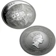 2012 New Zealand Silver Fiji Taku 5 oz Coin .999 Fine