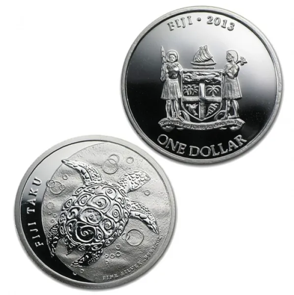 2013 New Zealand Silver Fiji Taku 1-2 oz Coin .999 Fine 2013_NEW_ZEALAND_SILVER_FIJI_TAKU_0-5_OZ