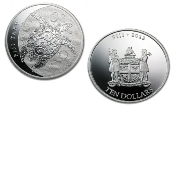 2013 New Zealand Silver Fiji Taku 5 oz Coin .999 Fine 2013_NEW_ZEALAND_SILVER_FIJI_TAKU_5_OZ