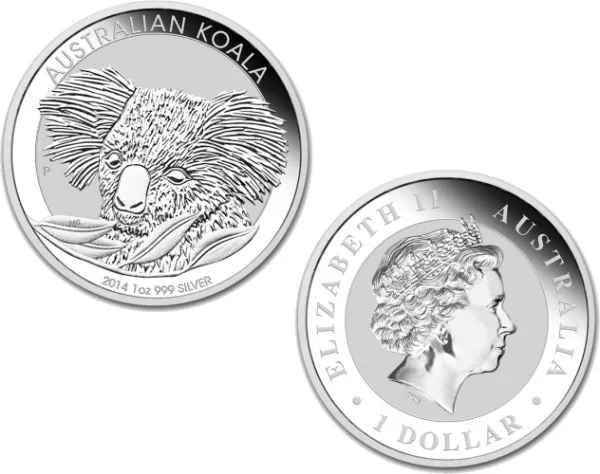 2014 Australian Silver Koala 1 oz Coin - in capsule 2014_AUSTRALIAN_SILVER_KOALA_1_OZ