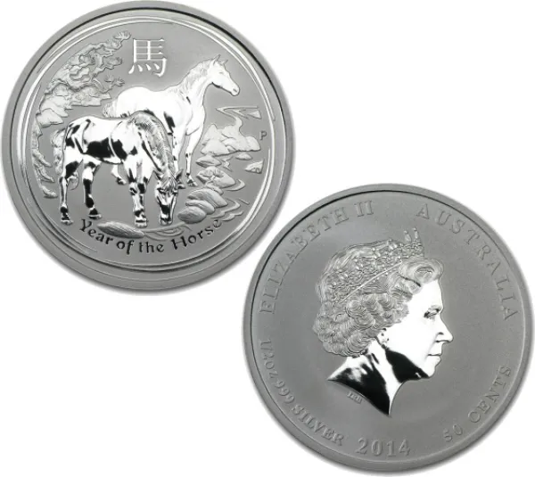 2014 Silver Australian Year of the Horse 0.5 oz Coin 2014_SILVER_AUSTRALIAN_HORSE_0-5_OZ