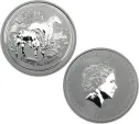 2014 Silver Australian Year of the Horse 0.5 oz Coin