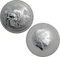 2014 Silver Australian Year of the Horse 1 oz Coin