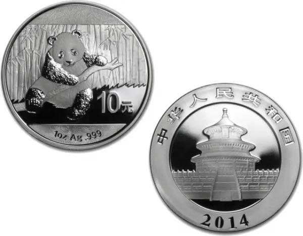 2014 Chinese Silver Panda 1 oz Coin - In Capsule 2014_SILVER_PANDA_1_OZ_IN_CAPSULE