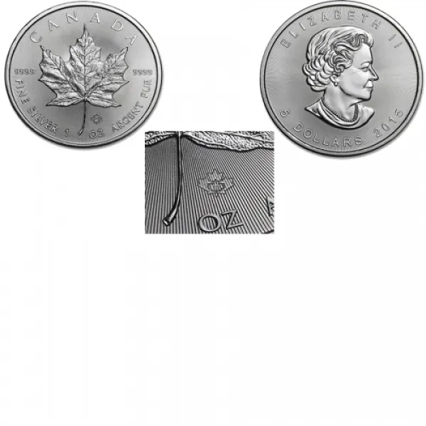 2015 Canadian Silver Maple Leaf 1 oz .9999 Fine 2015_CANADIAN_SILVER_MAPLE_LEAF_1_OZ