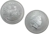 2015 Silver Australian Goat 1/2 oz Coin