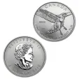 2015 Silver Canadian Red Tailed Hawk 1oz Coin