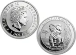 2017 Australian Silver Koala 1 oz Coin - in capsule