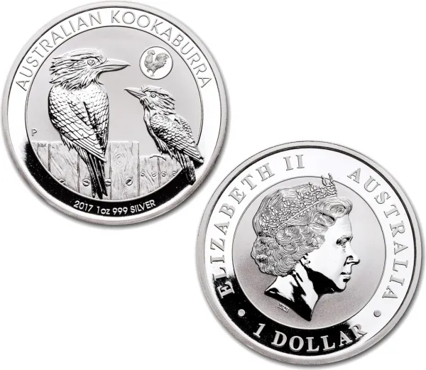 2017 Silver Australian Kookabura 1oz Coin with Rooster Privvy 2017_AUSTRALIAN_SILVER_KOOKABURRA_1_OZ