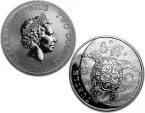 2017 New Zealand Niue Silver Hawksbill Turtle 1oz Coin