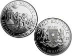 2017 Silver Somalian African Elephant 1 oz Coin