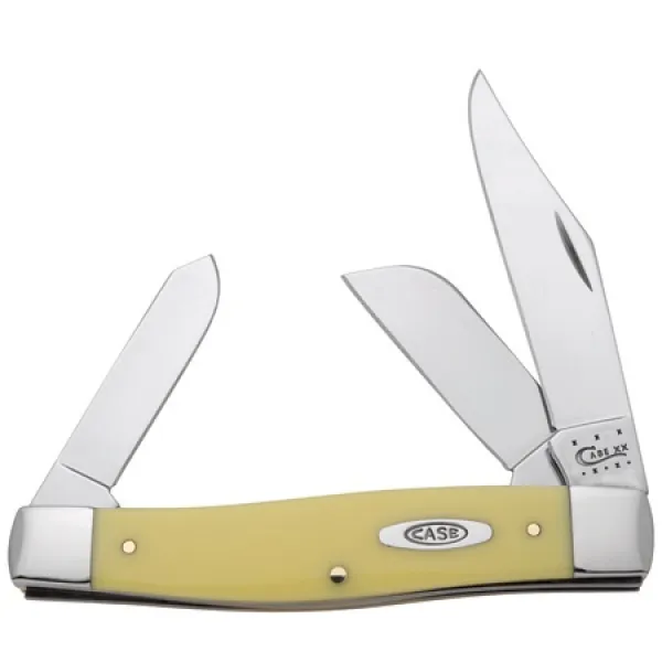 Case 3375 Cs Yellow Lg Stockman Knives 203