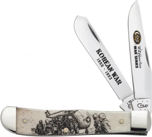 Case Korea Natural Bone Trapper Knives 21751