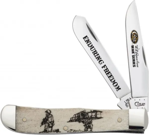 Case Enduring Freedom Nat Bone Trap Knives 21755
