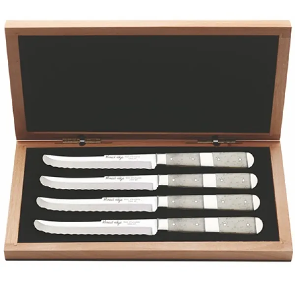 Case 4 Piece Steak Knife-nat Bone Knives 2266