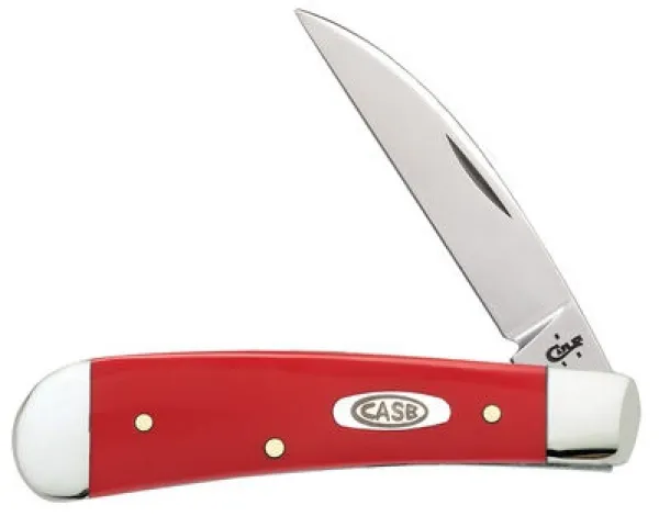 Case Sm Red Synthetic Sway Back Knives 22801