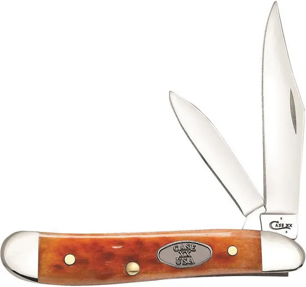 Case Pocket Worn® Whiskey Bone CV - Standard Jig Peanut (6220 CV) Knives 23009