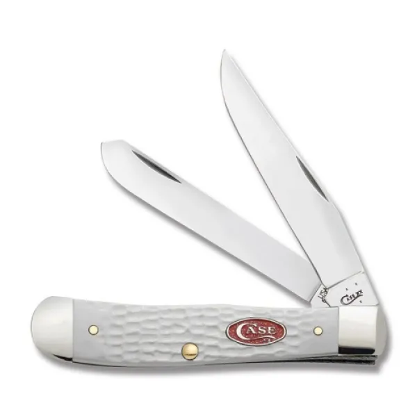 Case White Synthetic Trapper Knives 23100