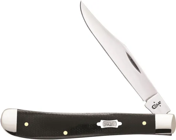 Case Black Canvas Laminate - Slimline Trapper (101048 SS) Knives 23135