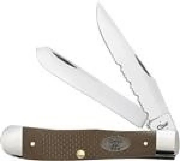 Case Earth Brown G-10 - Trapper (10254 SS) Knives 23306