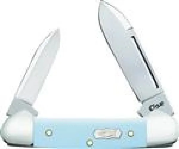 Case Ichthus Ice Blue Synthetic Smooth Baby Butterbean (42132 SS) Knives 23383