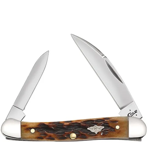 Case Antique Bone Mini Copperhead Knives 23465