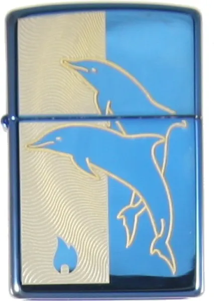 The Zippo Jumping Dolphins (Model 24296) lighter