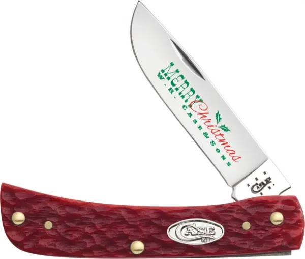Case Dark Red Bone Sog Buster Jr Knives 25501
