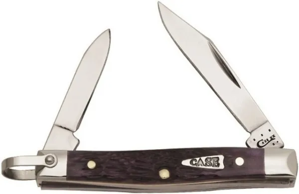 Case Purple Bone Small Pen W- Bail Knives 25601