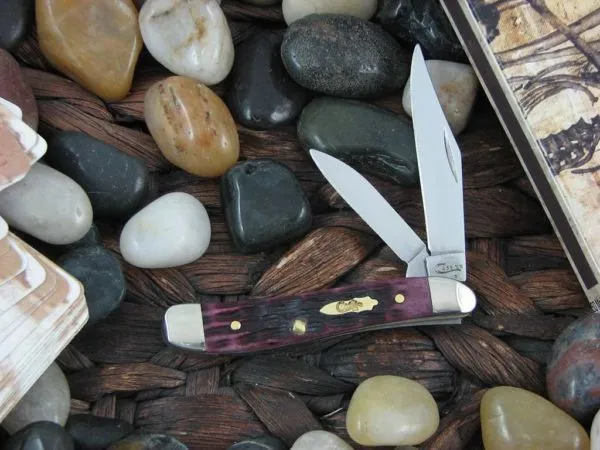 Case Pb Cabernet Bone Peanut Knives 25723