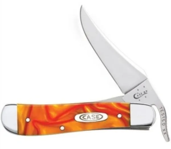 Case Orng Pearl Kirinite Russlock Knives 25903