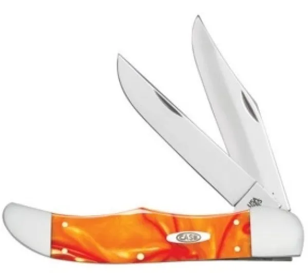 Case Orng Pearl Kir Folding Hunter Knives 25904