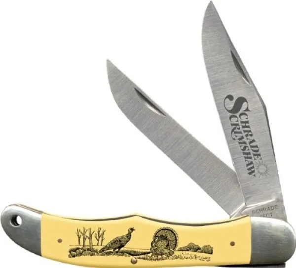 Imperial Schrade Hunter Yellow Turkey Knife 25OTYT