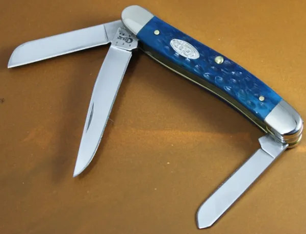 Case Pacific Blue Bone Med Stockman Knives 26011