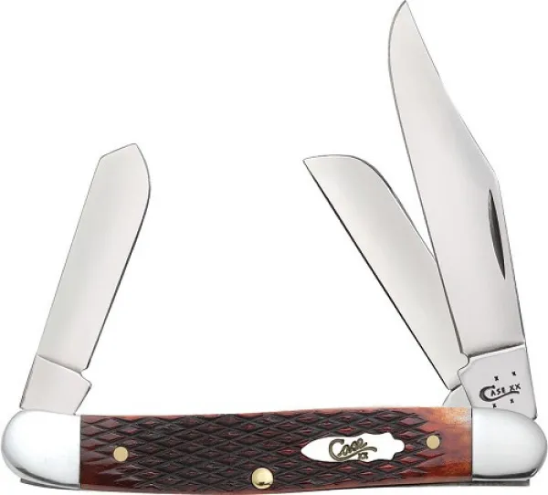 Case Chestnut Checkered Bone Stockman (6347 SS) Knives 26071